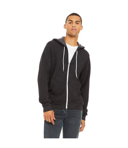Sweat Capuche Unisexe Gris Foncé Mélangé Bella + Canvas