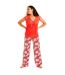 Pantalon de pyjama rouge Incendie