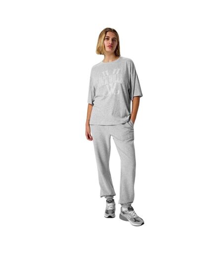 Womens/ladies Logo T-shirt Grey Marl Jack Wills