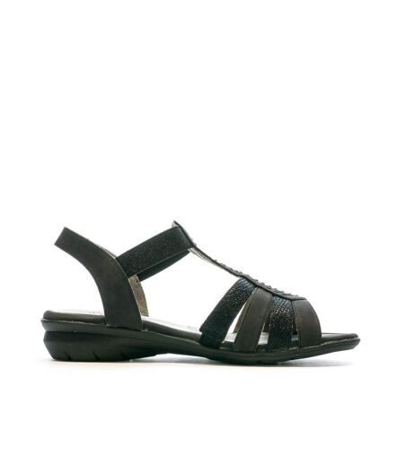 Sandales noir femme relife jolivia