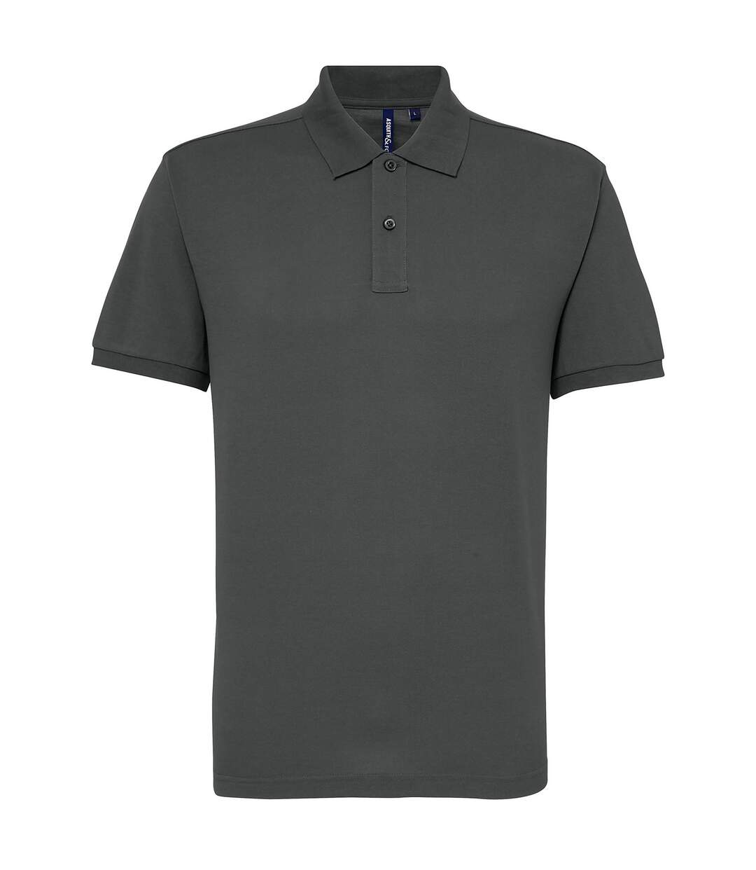 Asquith & Fox Mens Short Sleeve Performance Blend Polo Shirt (Charcoal)