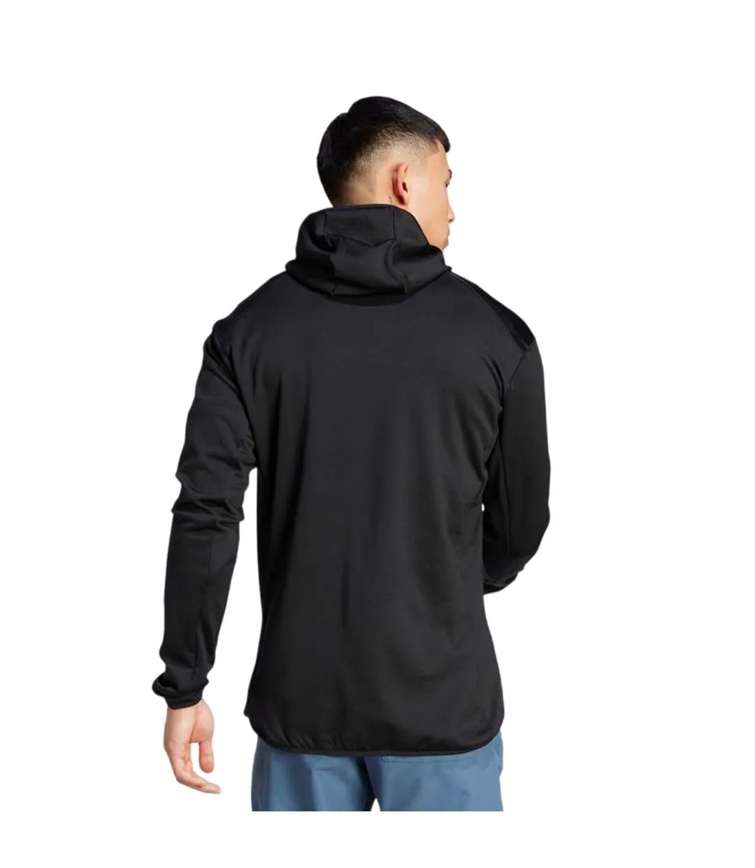 Mens Terrex Xperior Lightweight Fleece Jacket Black Adidas-3