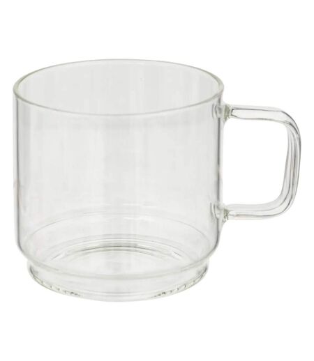 Lot de 4 Mugs sur Rack Mia 30cl Transparent