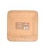 Lot de 4 Assiettes Carrées Bambou 23cm Naturel-2