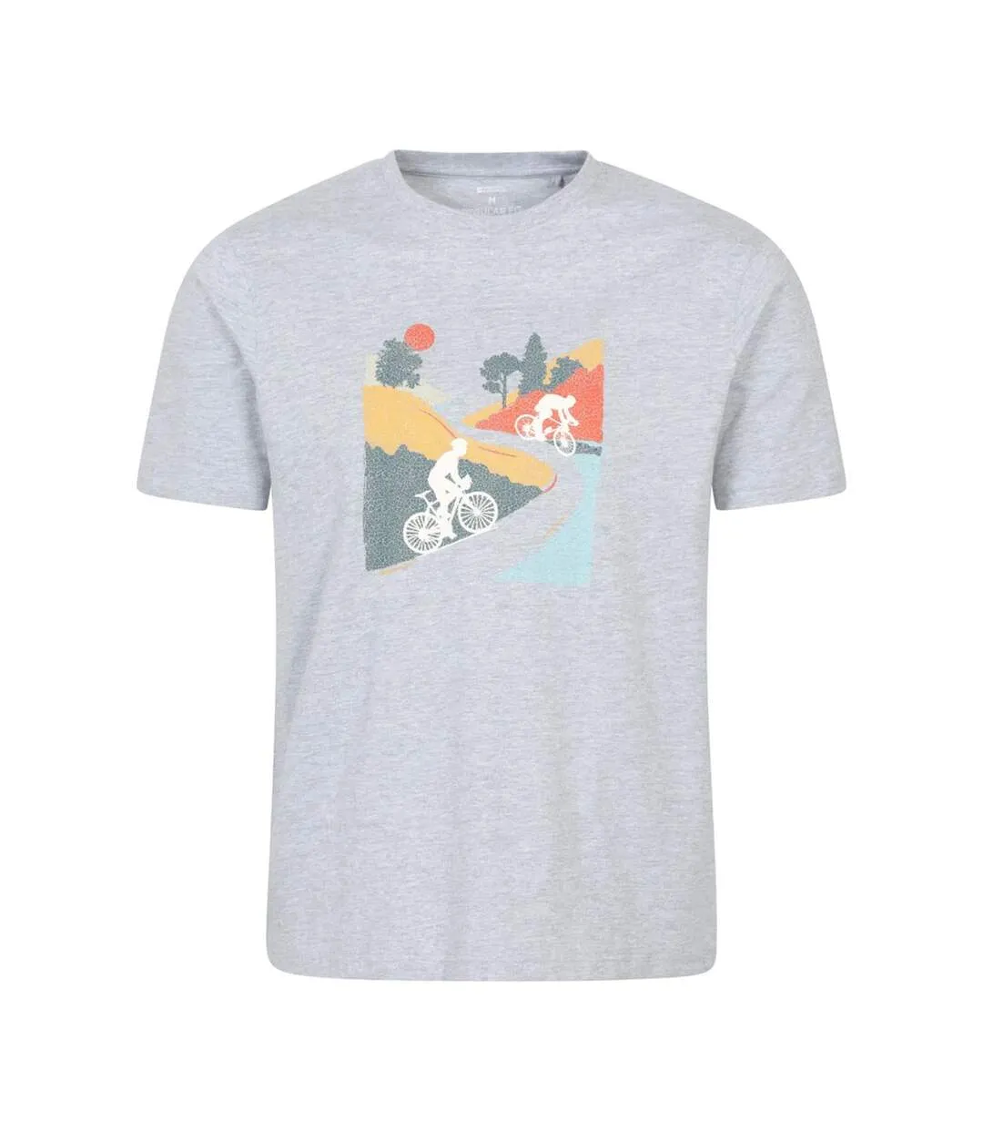 T-shirt Motif/style Vtt Adulte Gris Alu Mountain Warehouse-1