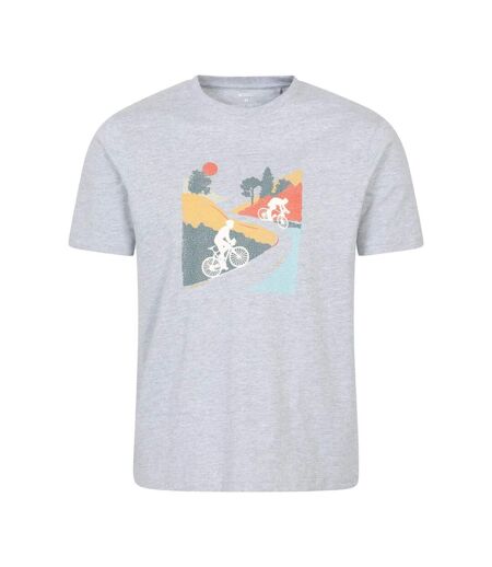 T-shirt Motif/style Vtt Adulte Gris Alu Mountain Warehouse