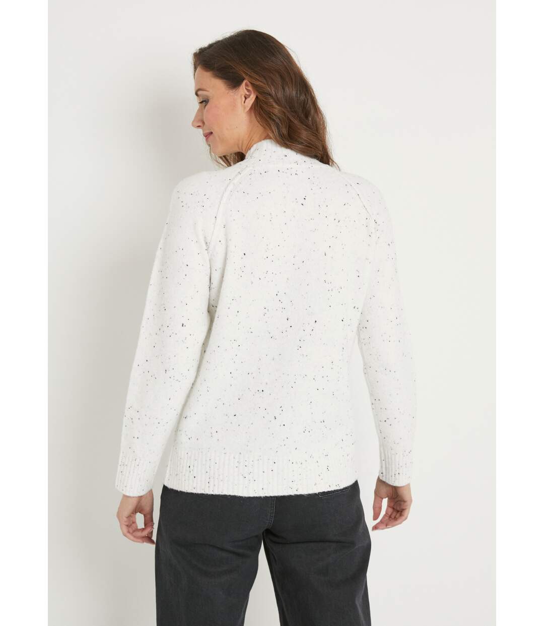 Pull en coton et viscose moucheté - GIANNINI CREATIONS MONTE-CARLO