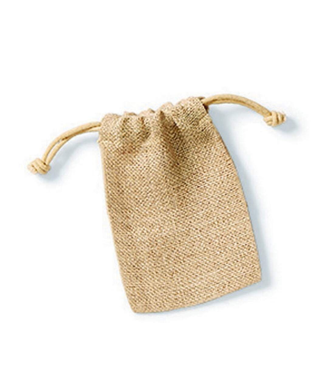 Westford Mill Jute Rope Close Plain Stuff Bag (Natural) (XS) - UTPC2627-1