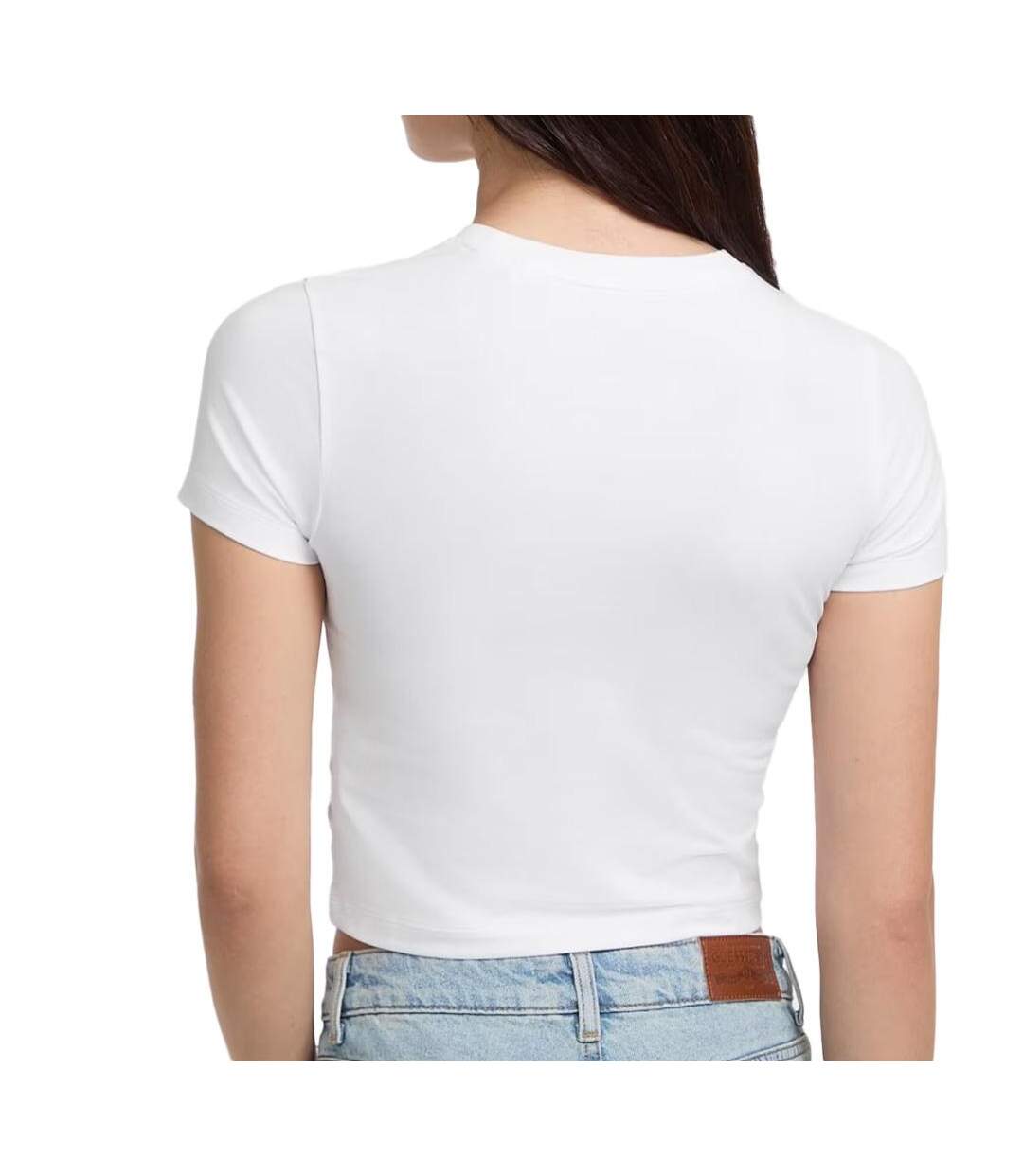 T-shirt blanc femme guess baby emb st-2