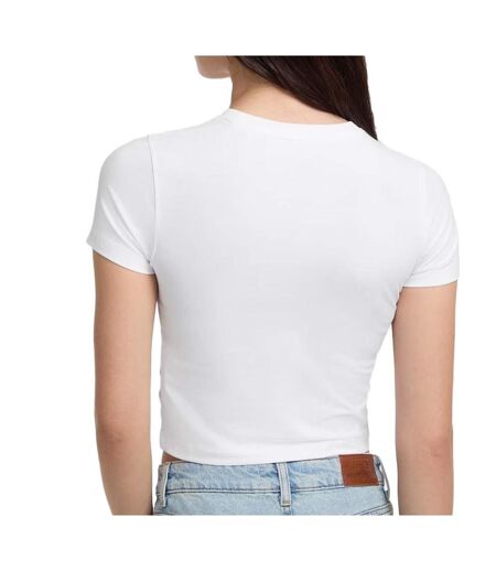 T-shirt blanc femme guess baby emb st