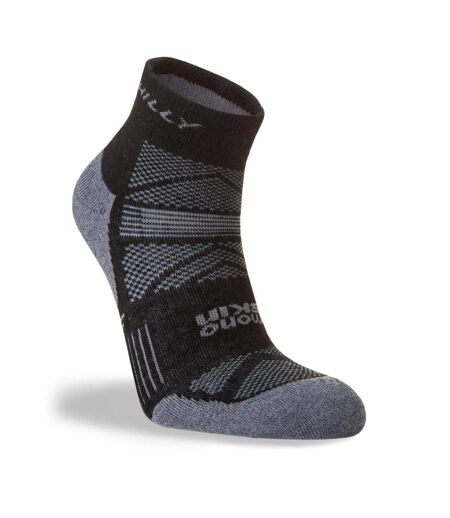 Mens Supreme Ankle Socks Black Grey Marl Hilly