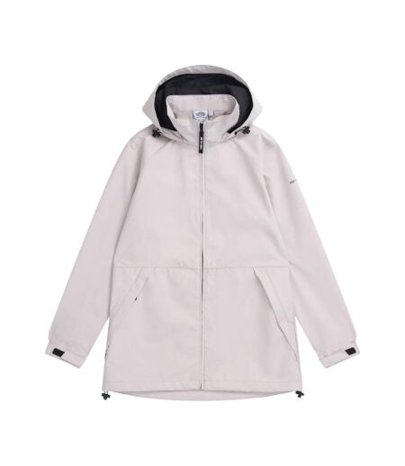 Womens/ladies pace packable waterproof jacket light beige Animal