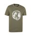 T-shirt off the beaten track homme vert kaki Mountain Warehouse-3