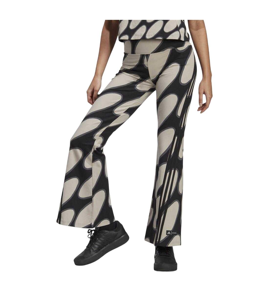 Legging Marimekko Future Icons Femme Marron Clair Noir Gris Adidas-3