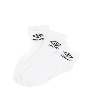 X3 paires de chaussettes blanches homme umbro lowcuts - 39/42