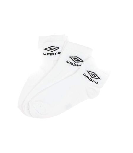 X3 paires de chaussettes blanches homme umbro lowcuts - 39/42