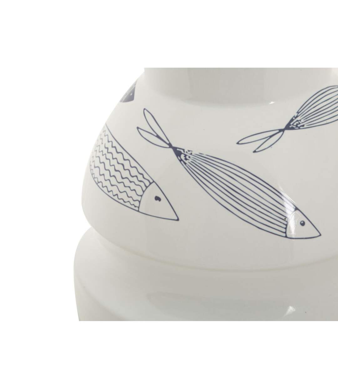 Vase Déco en Céramique Poissons 24cm Multicolore-3