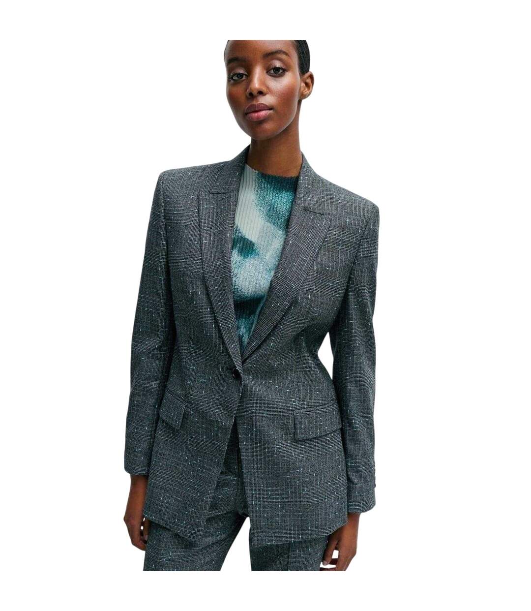 Veste De Costume Femme Noir Boss-4