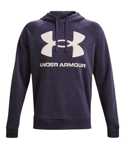 Sweat À Capuche Entraînement Style Gros Logo Rival Homme Violet Clair Under Armour