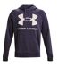 Sweat À Capuche Entraînement Style Gros Logo Rival Homme Violet Clair Under Armour-2