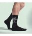 5 Pairs Mens Black Crew Socks Lightweight Breathable Sport Socks-5