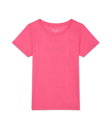 T-shirt Rose Femme Teddy Smith Ticia - S