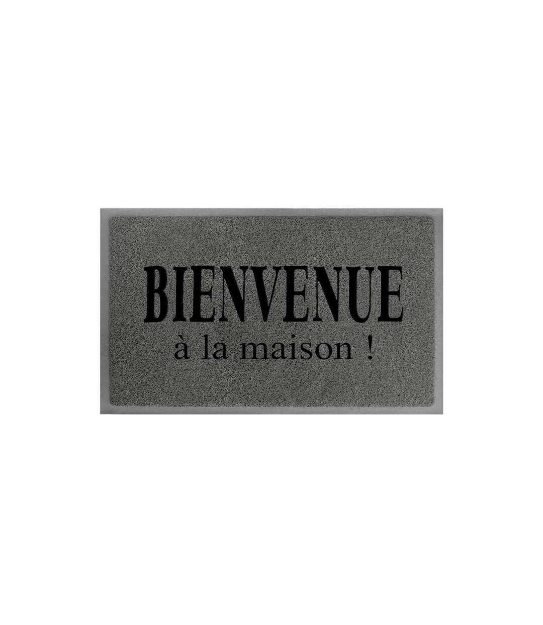 Tapis d'Entrée Maison 45x75cm Gris & Noir-2