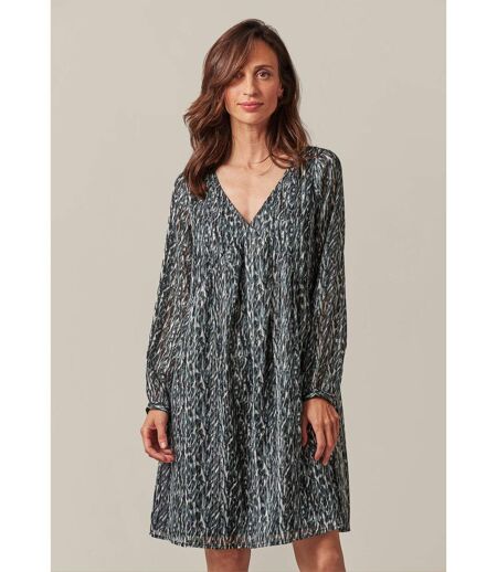 Robe fluide à motif léopard pour femme ABRIELLE