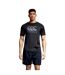 Mens Big Logo Super Light T-shirt Black Gunmetal Grey Canterbury-1