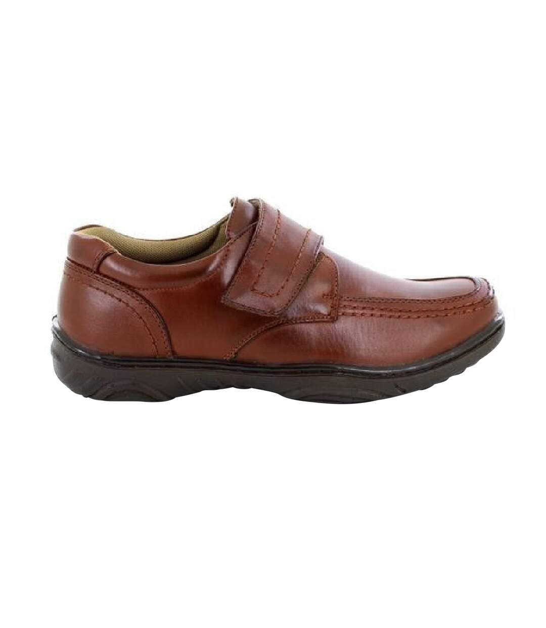 Smart Uns Mens Touch Fastening Casual Shoes (Tan) - UTDF138