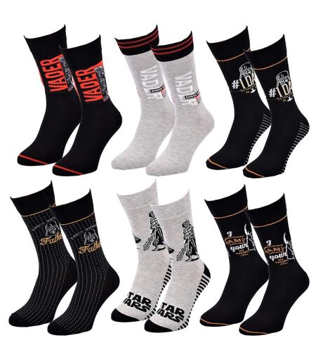 Chaussettes Pack Cadeaux Homme LICENCE Pack 6 Paires VADER24