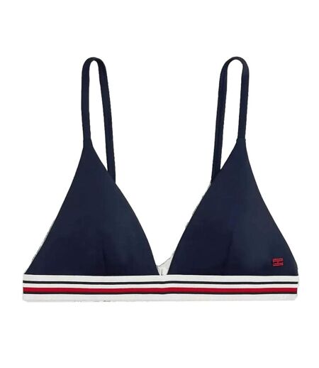 Haut de bikini marine femme tommy hilfiger triangle