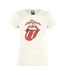 Womens/ladies Vintage Tongue The Rolling Stones T-shirt Vintage White Amplified-1