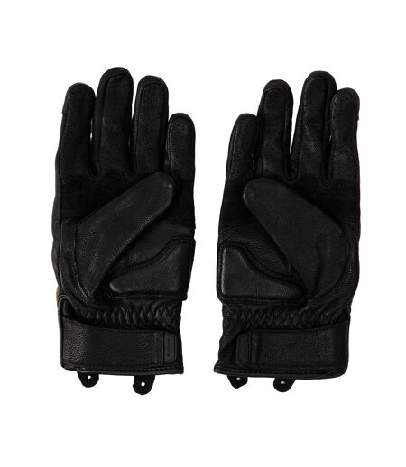 Mens Hampstead Leather Gloves Black Forest Green Belstaff
