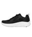 Womens/ladies D´lux Fitness Running Trainers Black White Skechers-2