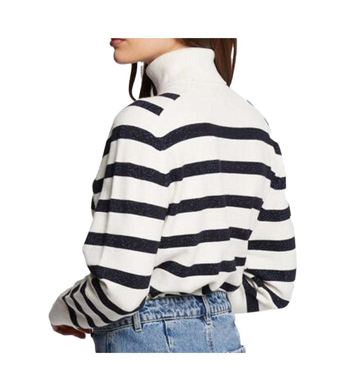 Pull Blanc/Marine Femme Morgan MLAGON - L