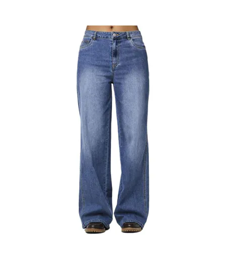 Jean loose bleu femme pieces femma