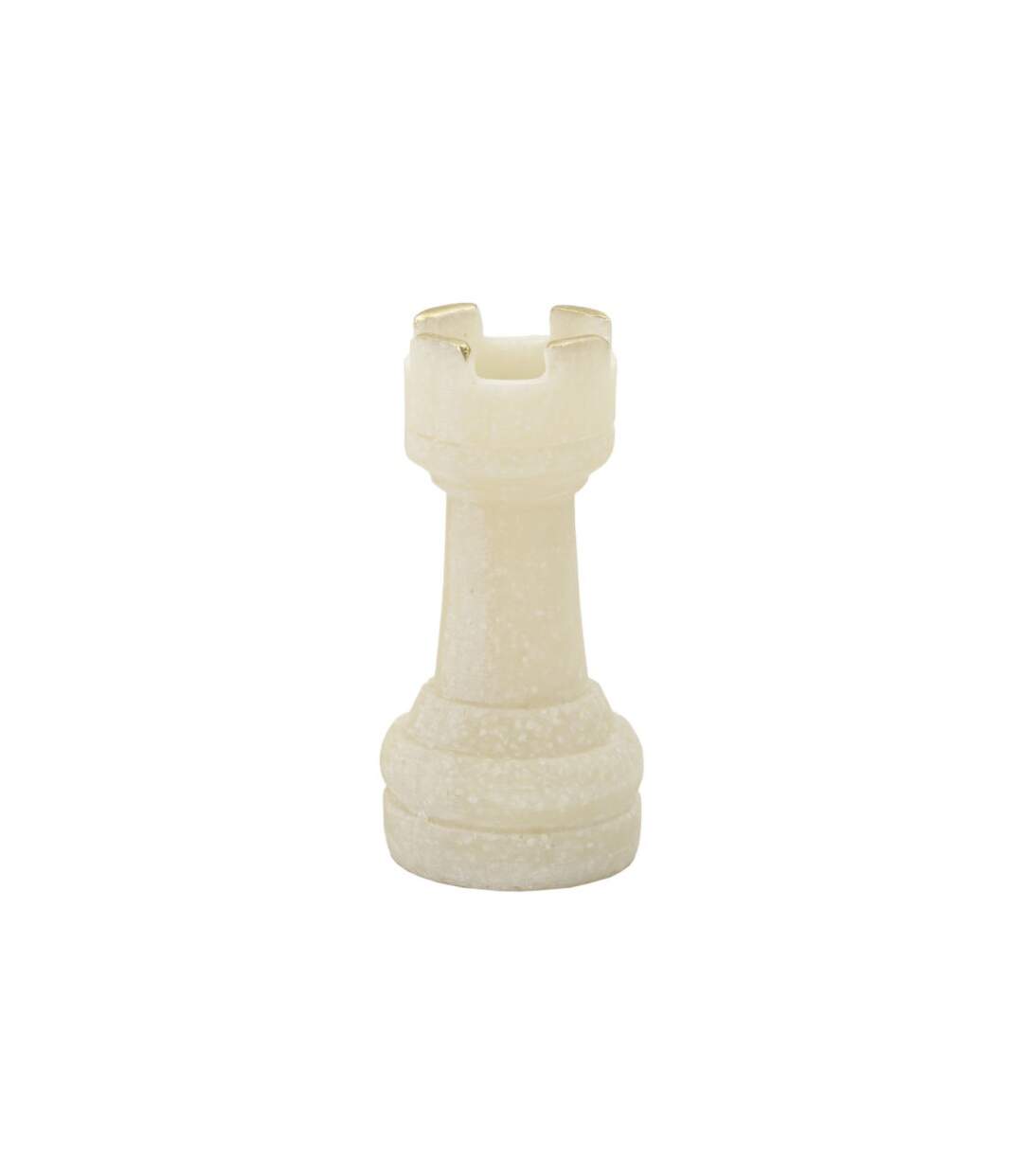 Lot de 8 Pièces d'Échec Quarzy 16cm Blanc-2