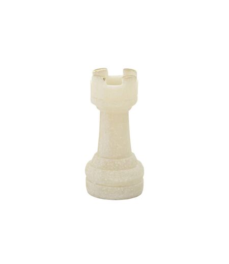 Lot de 8 Pièces d'Échec Quarzy 16cm Blanc