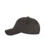 Unisex Adult Faded Washed Baseball Cap Black Native Spirit-3