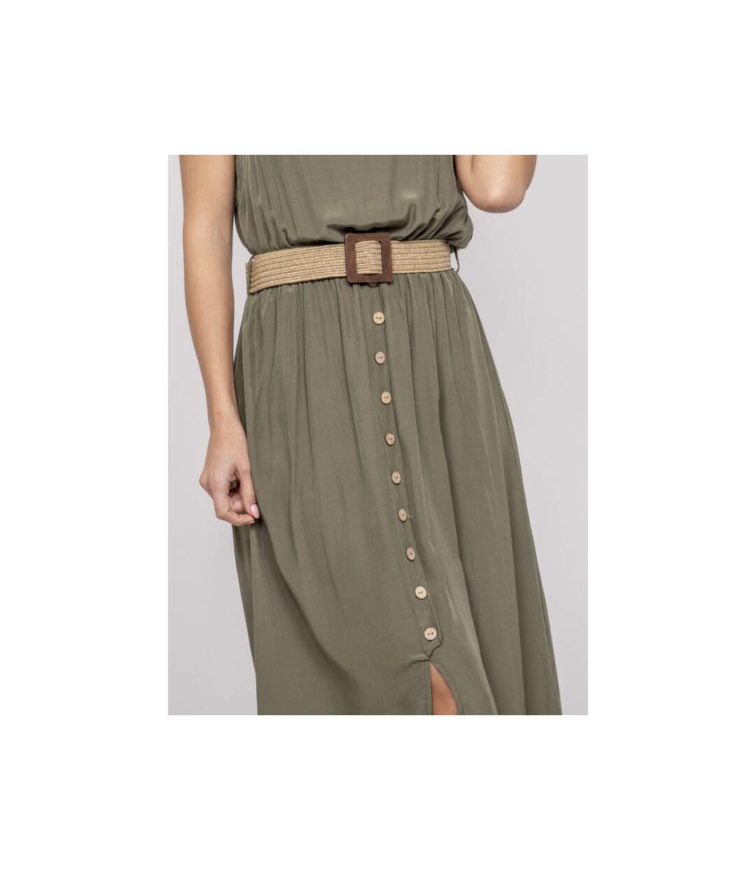 Robe longue avec ceinture ILANEL - Dona X Lisa-3