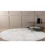 Tapis Rond Uni Blanca 200cm Blanc-4