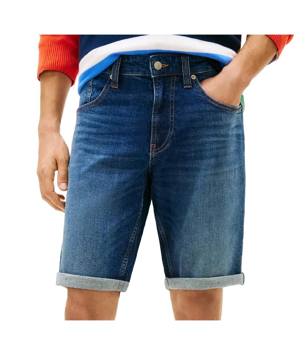 Short en jean bleu foncé homme tommy hilfiger ronnie 26-1