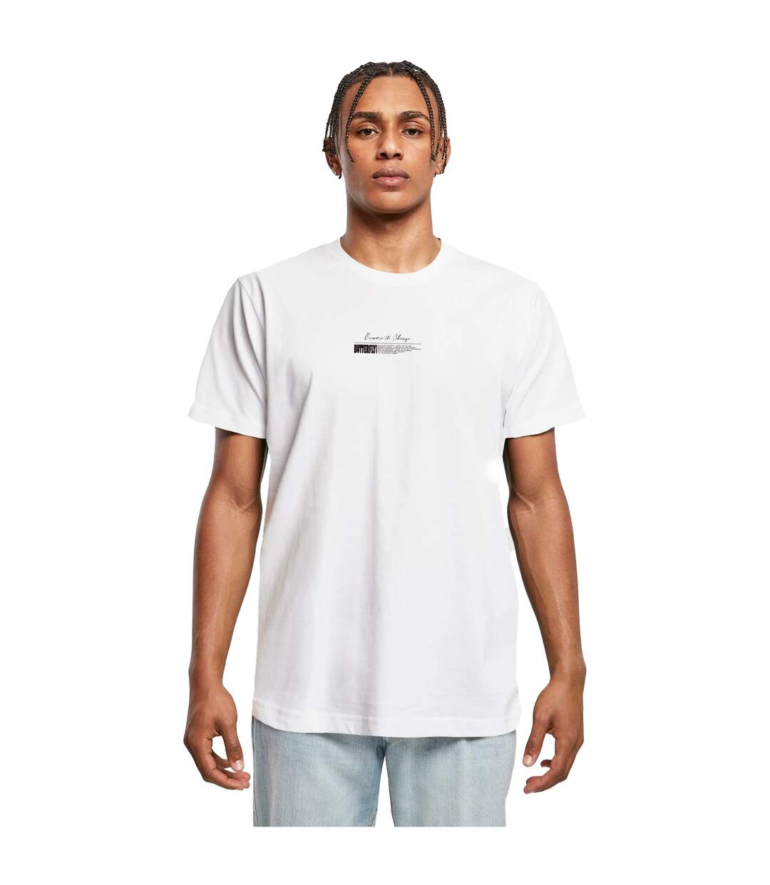 Mens Become The Change 2.0 Butterfly T-shirt Blanc Mister Tee-1