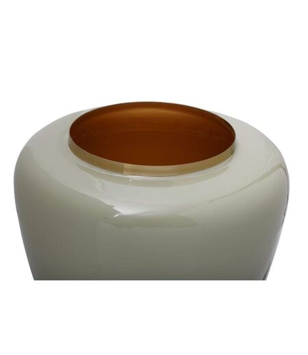 Vase Rond Design Tribuna 36cm Menthe & Or