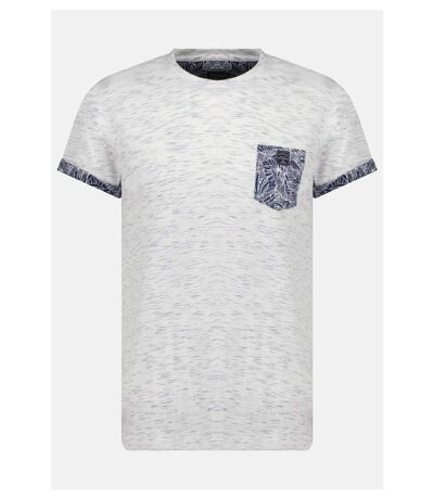 T-shirt chiné avec détails imprimés SHAMAR Navy