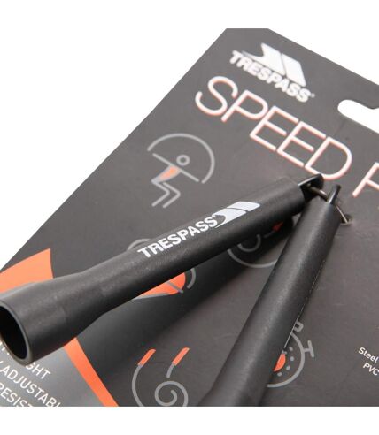 Skipping rope one size black Trespass