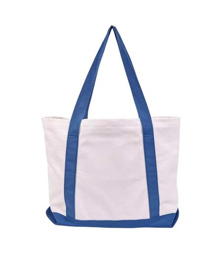 Canvas Tote Bag One Size White Blue New Balance