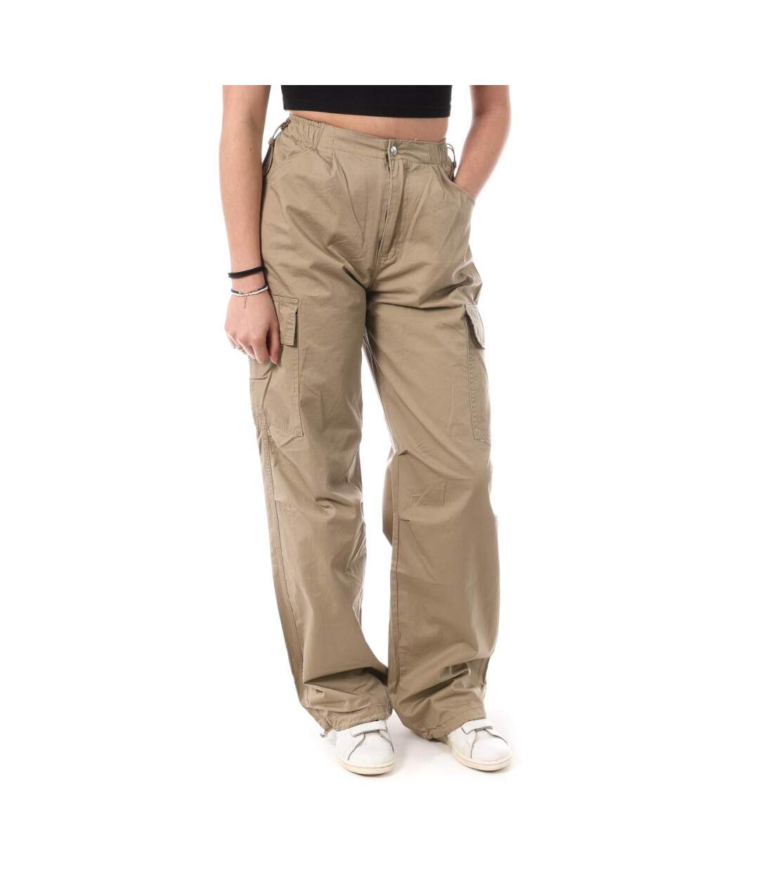 Pantalon cargo marron femme monday premium 3178 - l-1