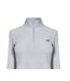 Womens/ladies Space Dye Quarter Zip Running Track Top Grey New Balance-3